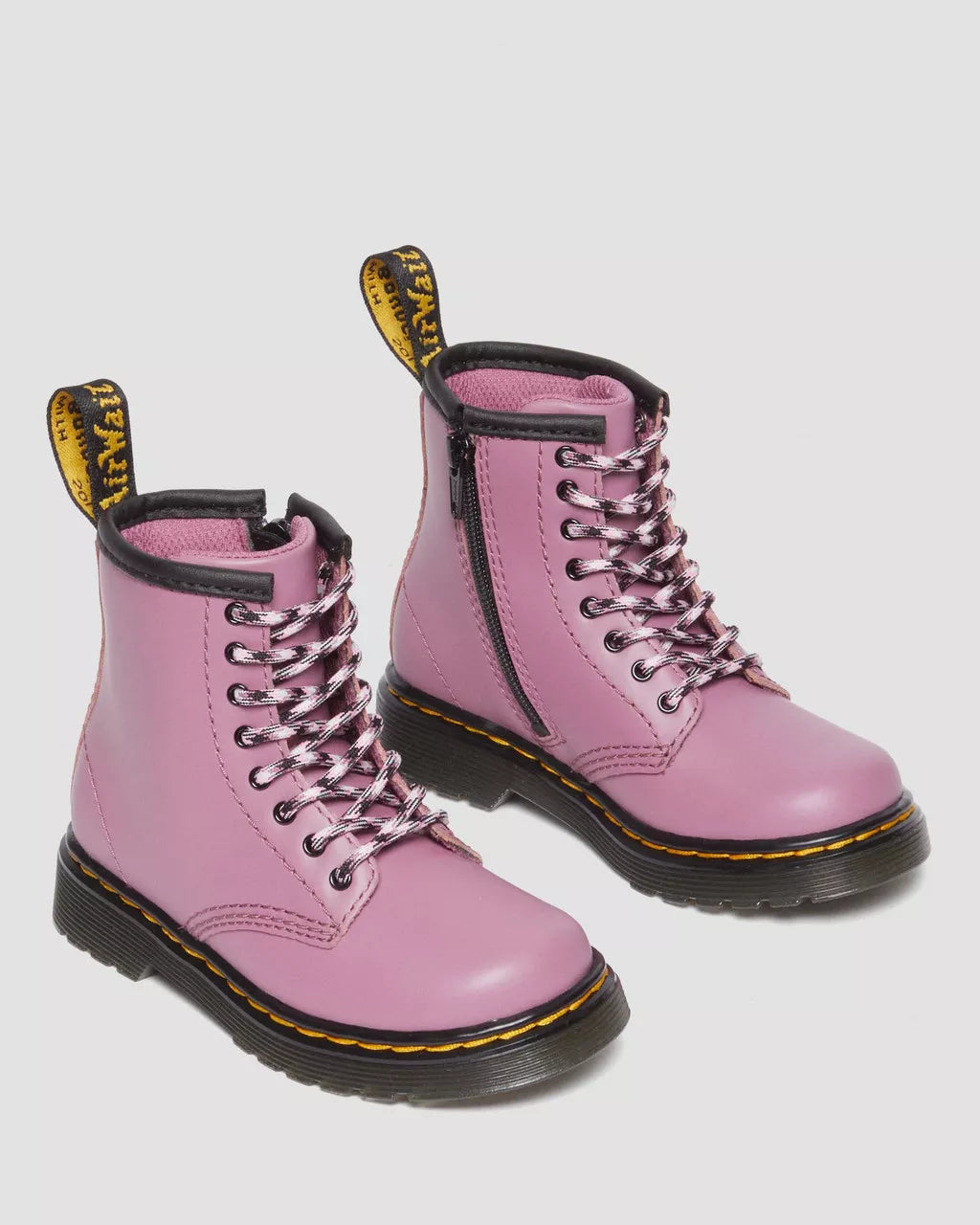 Toddler 1460 Muted Leather Lace Up Boots
