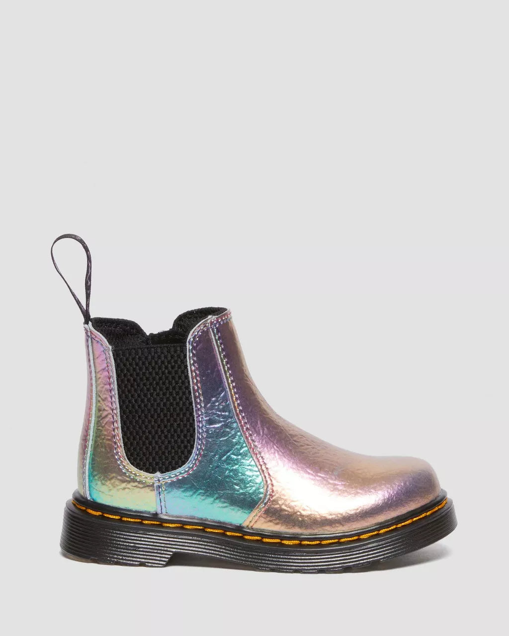 DR MARTENS Toddler 2976 Rainbow Crinkle Leather Chelsea Boots
