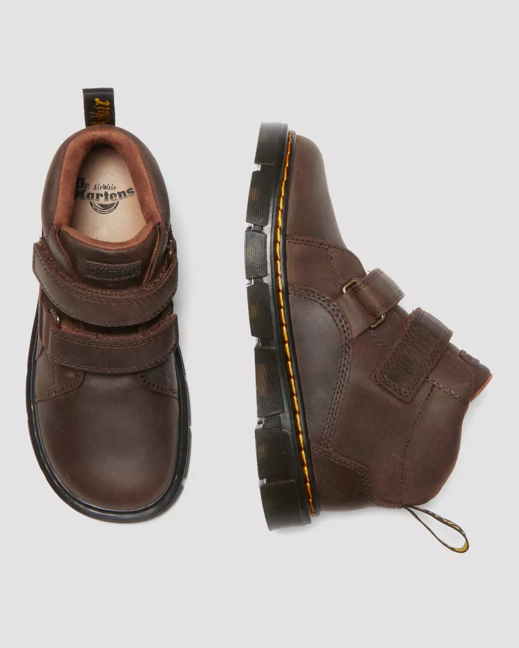 DR MARTENS Junior Raffe Easy-On Leather Boots