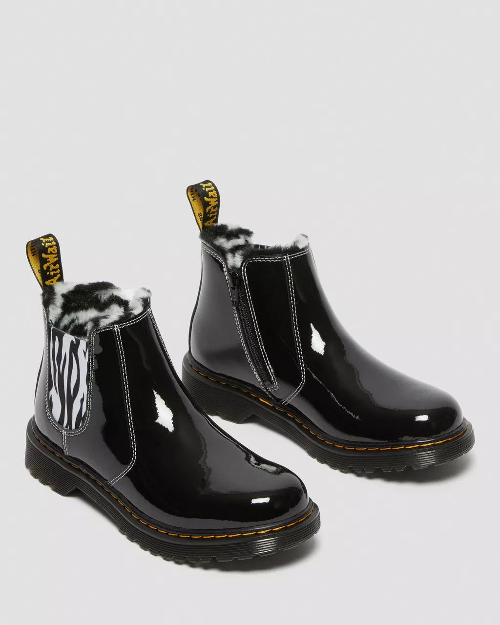DR MARTENS Junior 2976 Leonore Patent Leather Chelsea Boots