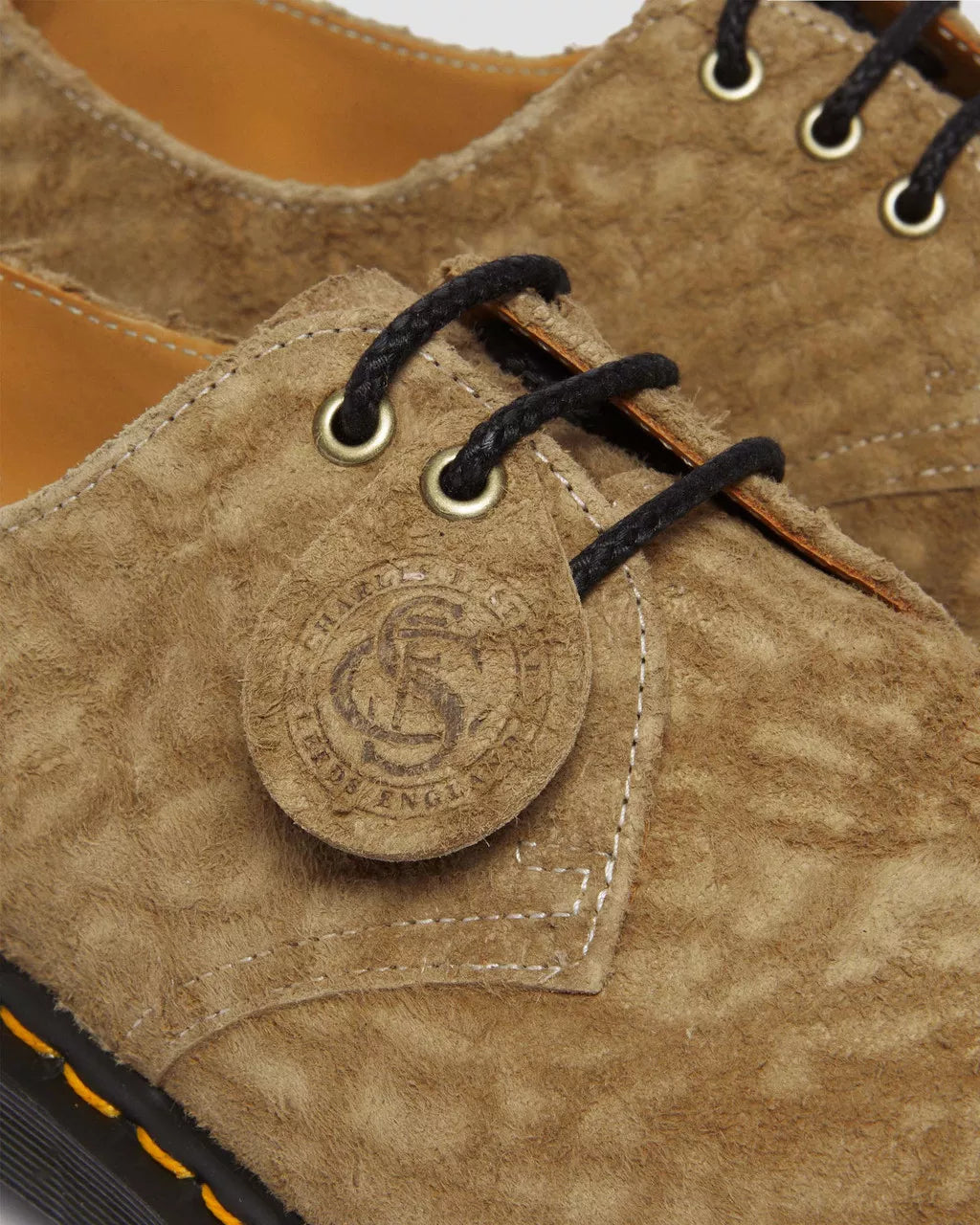 DR MARTENS 1461 Bex Made in England Emboss Suede Oxford Shoes
