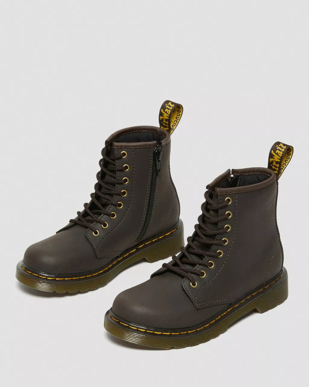 DR MARTENS JUNIOR 1460 LEATHER ANKLE BOOTS