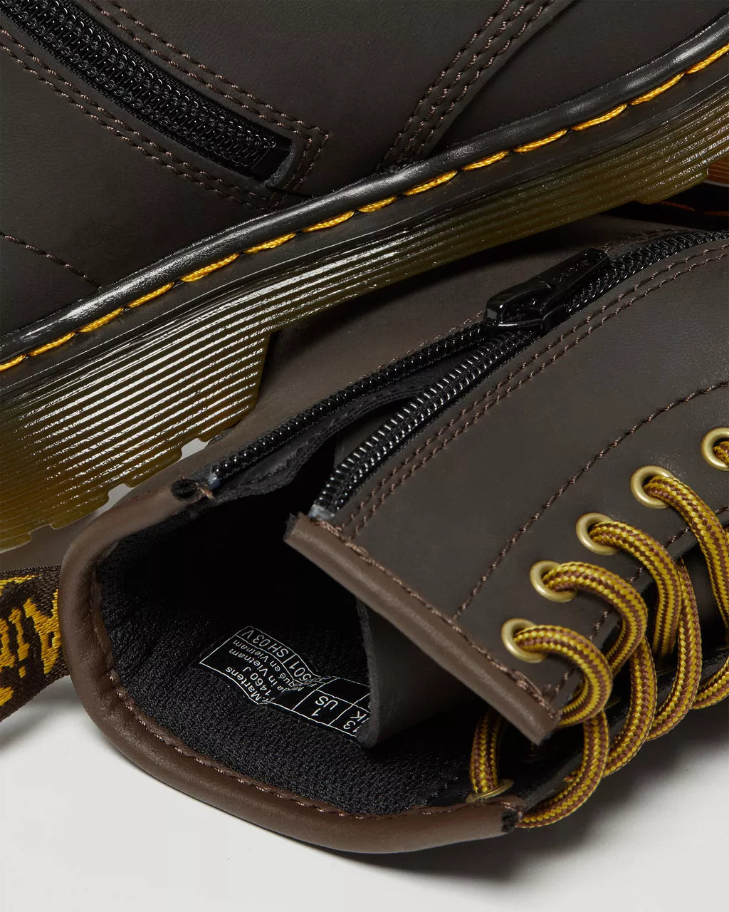 DR MARTENS JUNIOR 1460 LEATHER ANKLE BOOTS