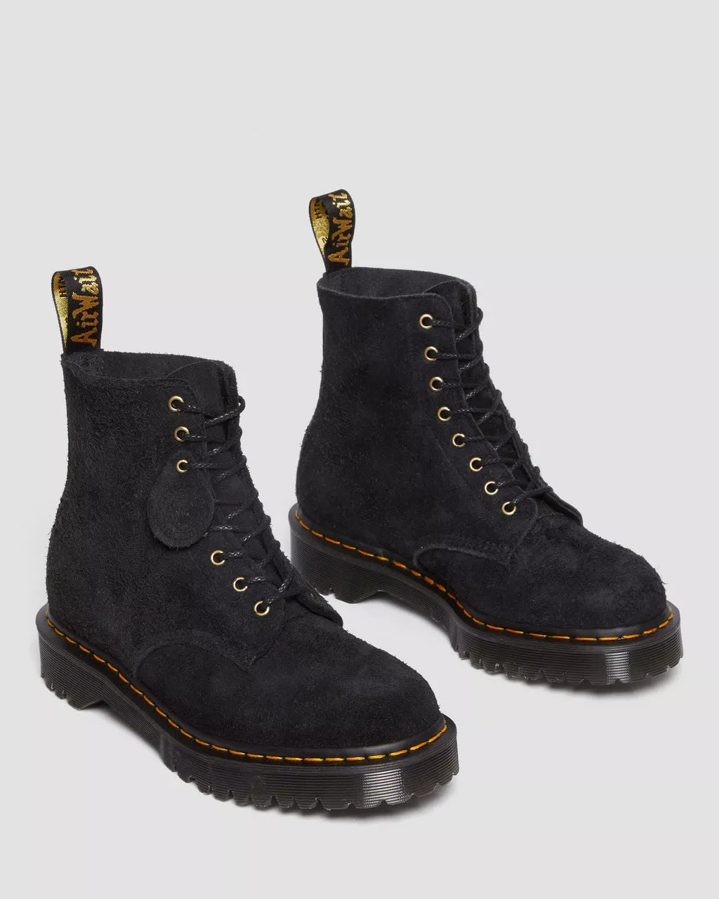 DR MARTENS 1460 Pascal Made In England Tufted Suede Lace Up boots