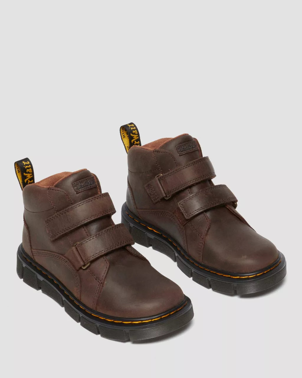 DR MARTENS Junior Raffe Easy-On Leather Boots
