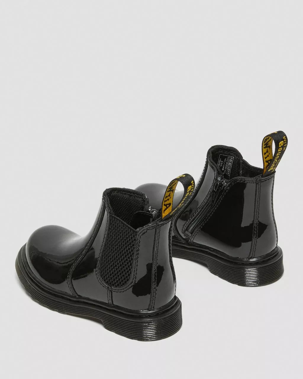 DR MARTENS 2976 TODDLER PATENT LEATHER CHELSEA BOOTS