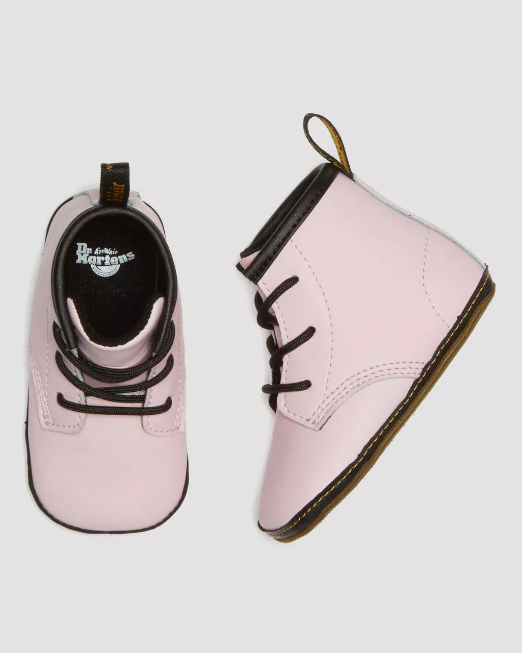 Newborn 1460 Auburn Leather Booties