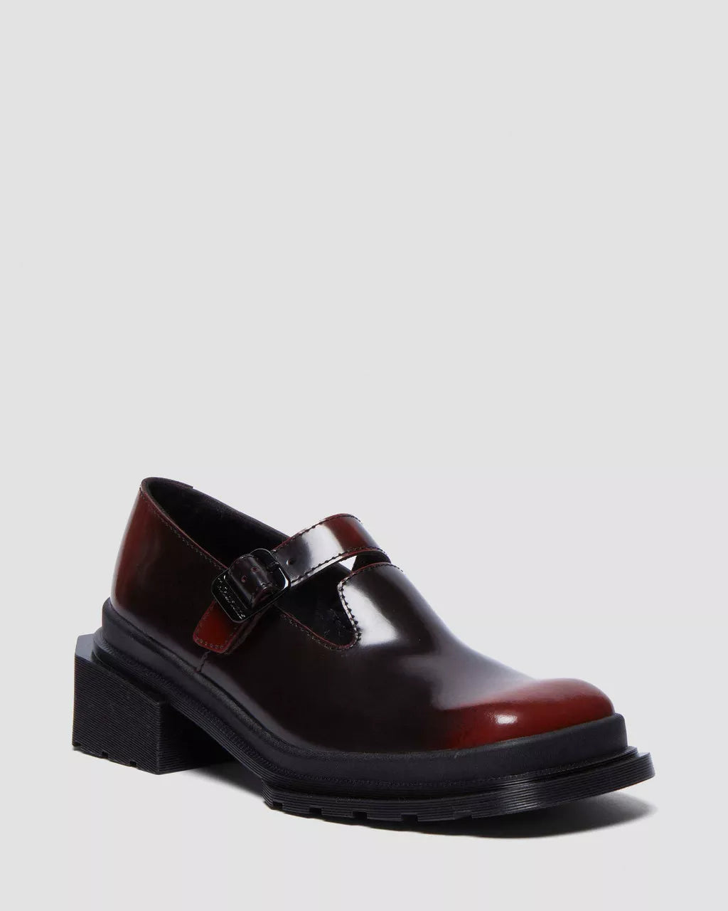 Maybole Square Toe Leather Mary Jane Shoes