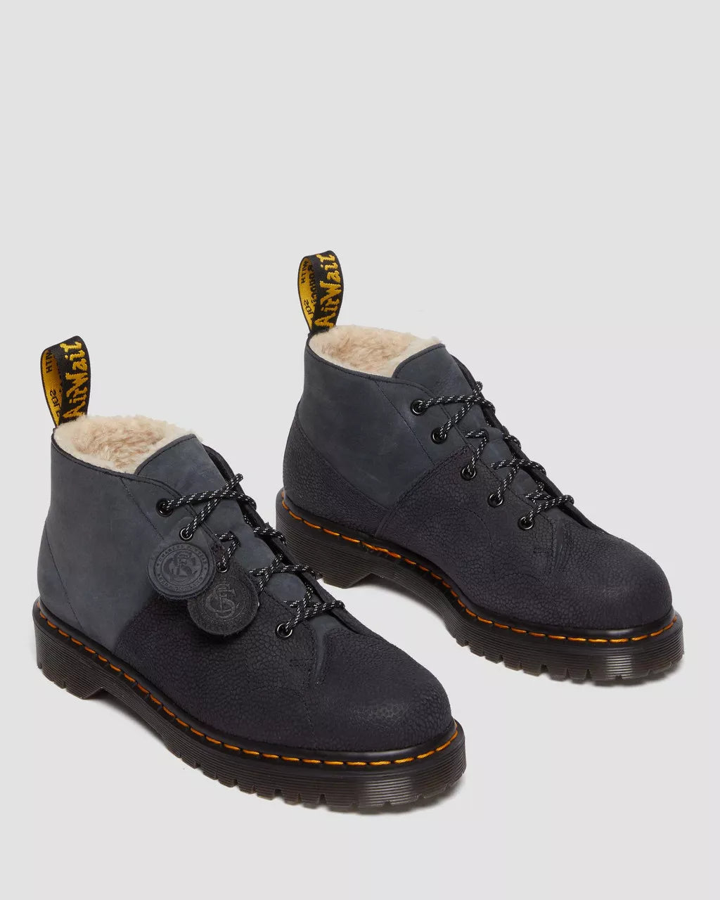 DR MARTENS Church Nubuck Leather Ankle Boots