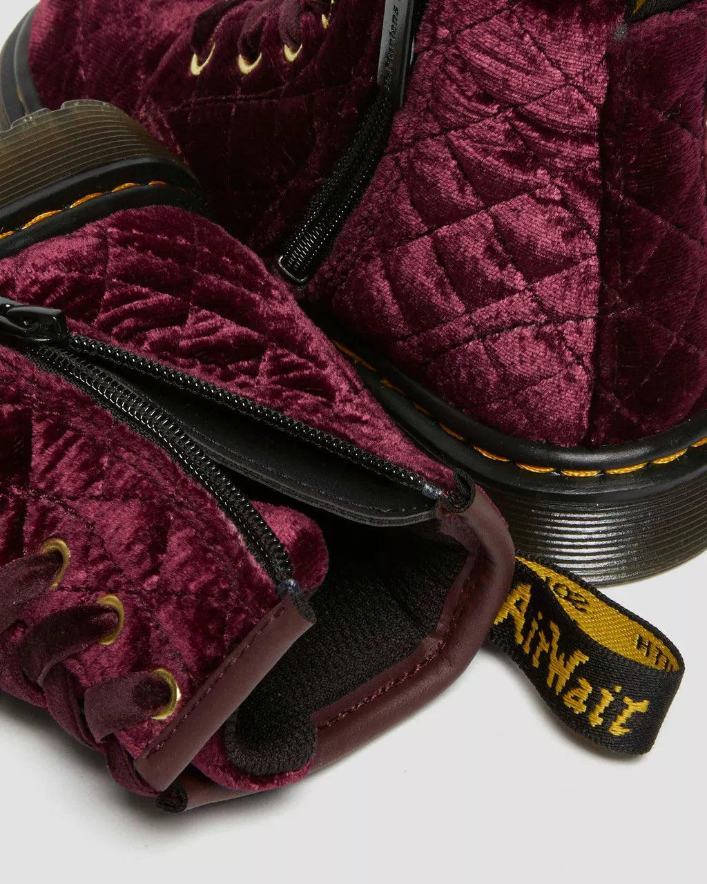 DR MARTENS Toddler 1460 Velvet Lace Up Boots