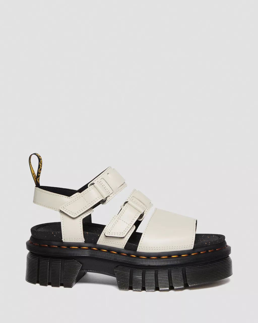 Ricki Nappa Lux Leather 3-Strap Platform Sandals