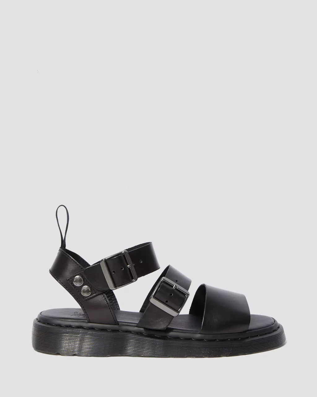 DR MARTENS Gryphon Brando Leather Strap Sandals
