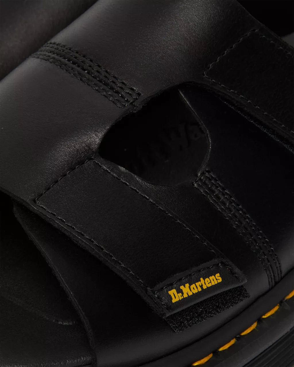 DR MARTENS Daxton Leather Slide Sandals