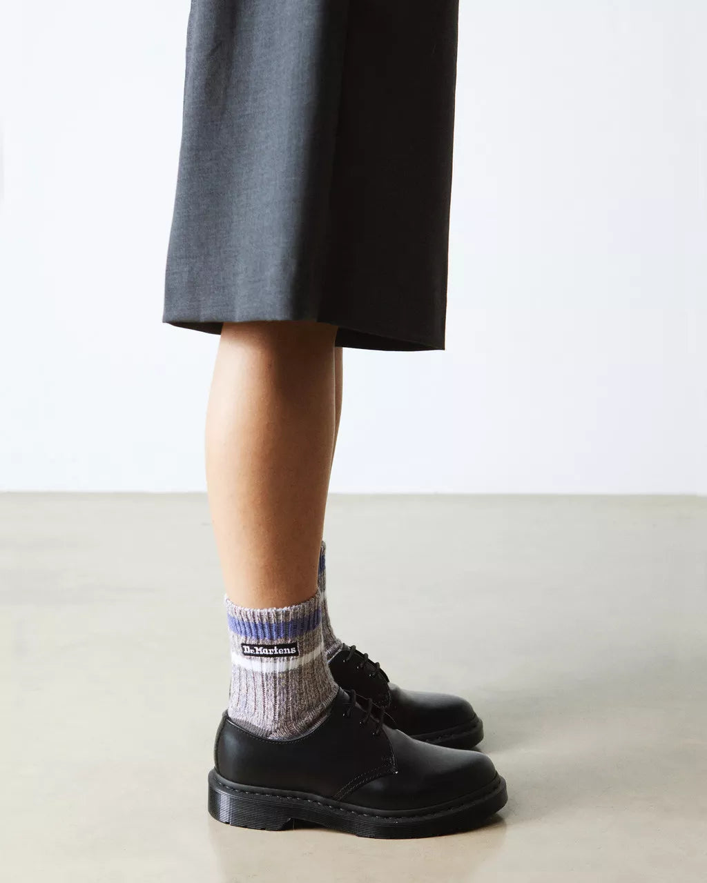 Short Marl Cotton Blend Socks