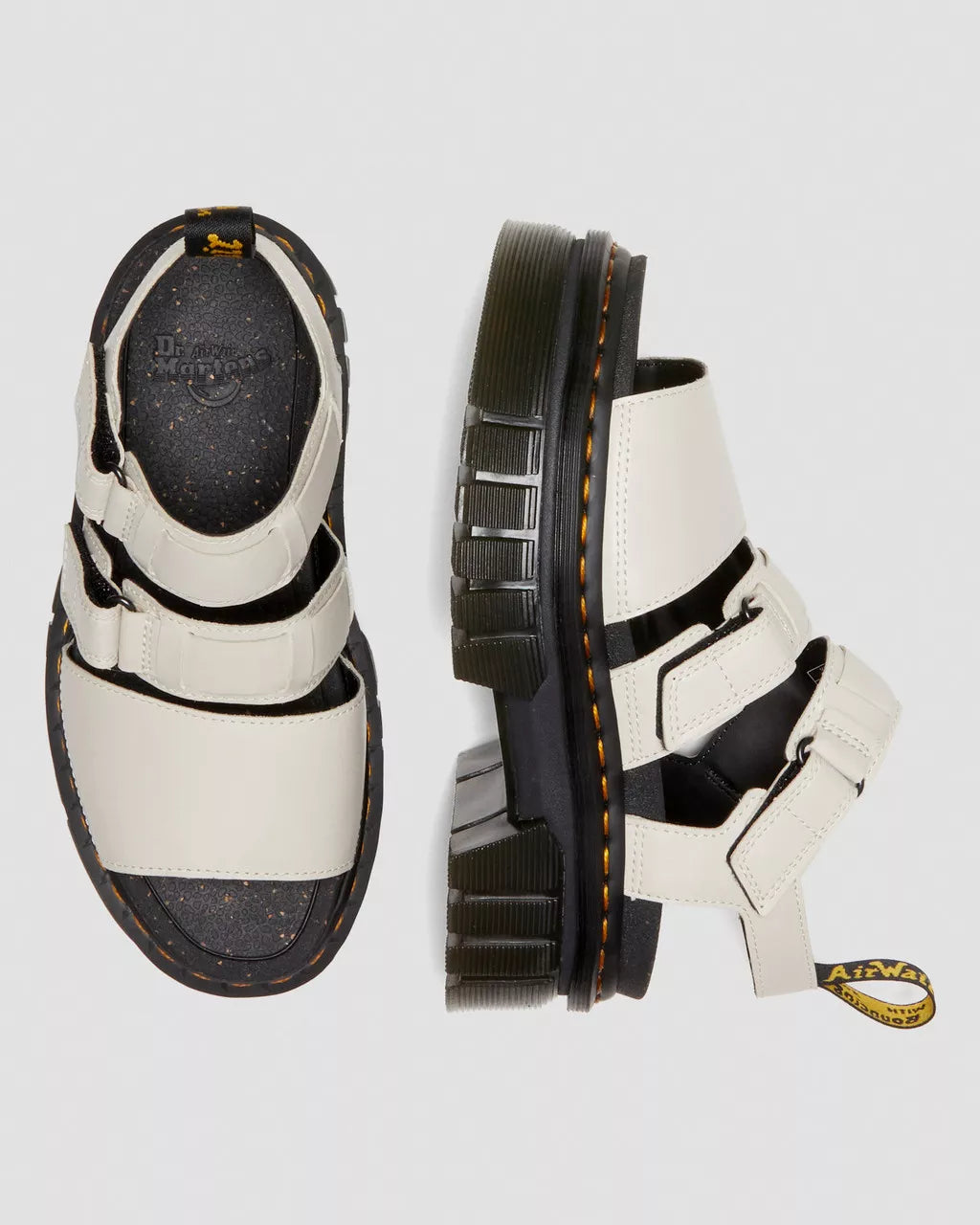 Ricki Nappa Lux Leather 3-Strap Platform Sandals
