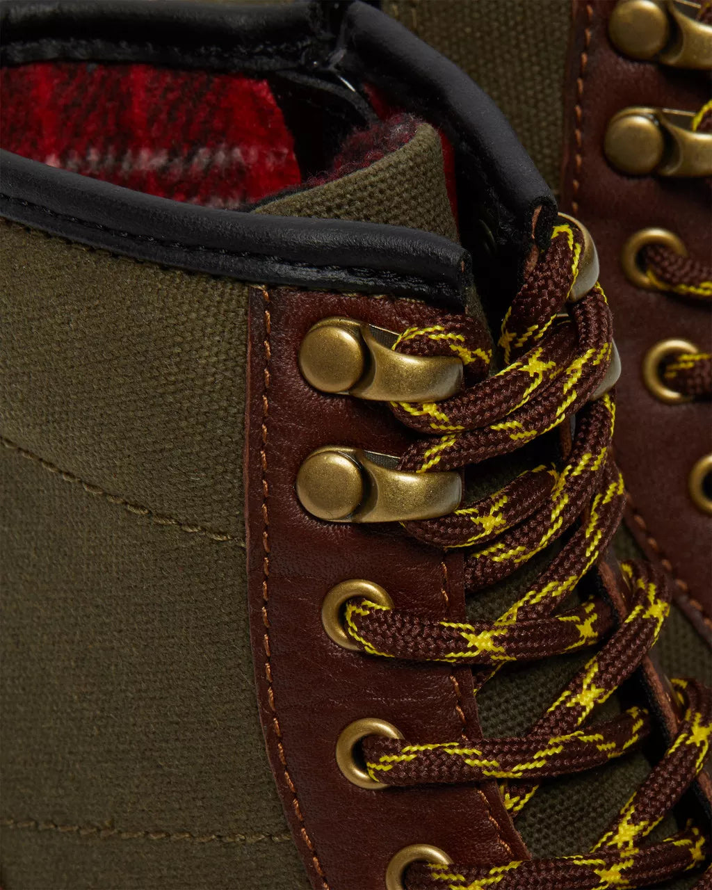 Junior 1460 Panel Canvas &amp; Leather Boots